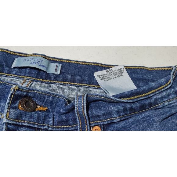 Levi's 515 Womens Bootcut Denim Jeans Size 10M Blue Jeans Mid-Rise Classic - Picture 6 of 8